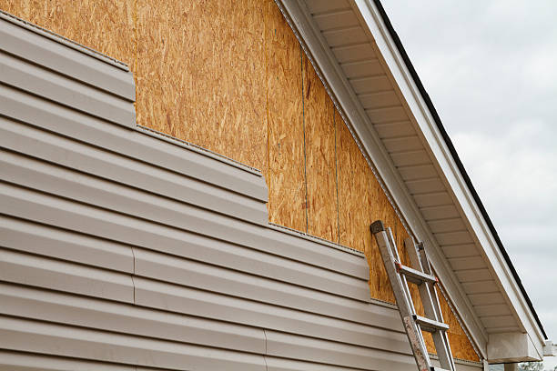 Professional Vinyl Siding technician working in New Carlisle, IN